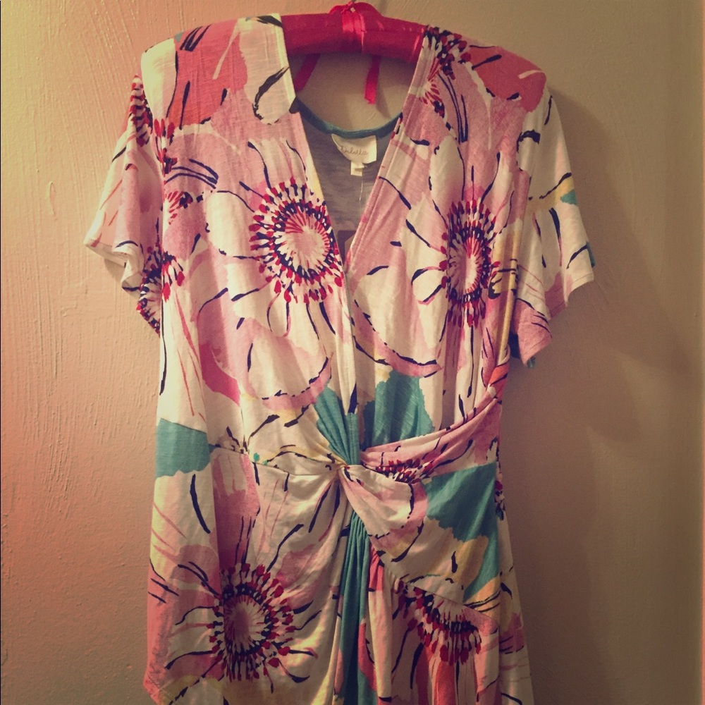Anthropologie Deletta Sz L Azores Tee Floral Top